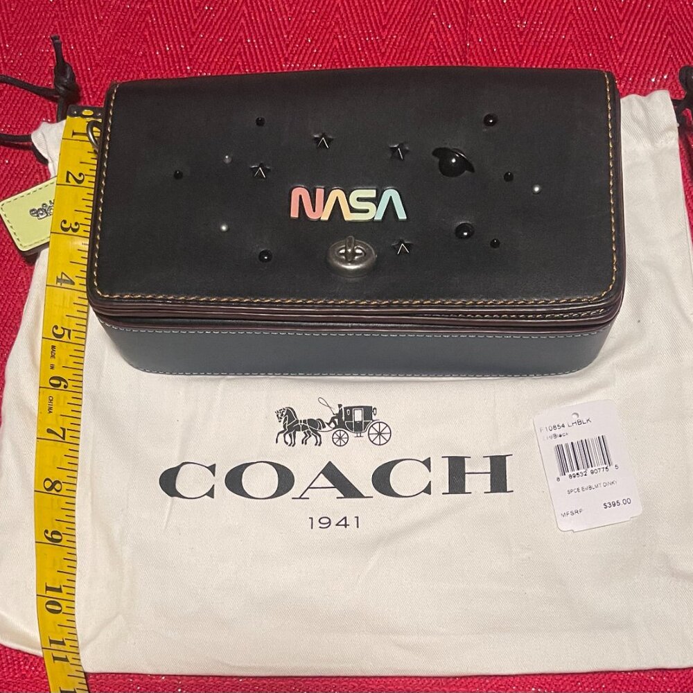 NWT COACH NASA 10854 Space Dinky Black - Picture 2 of 9